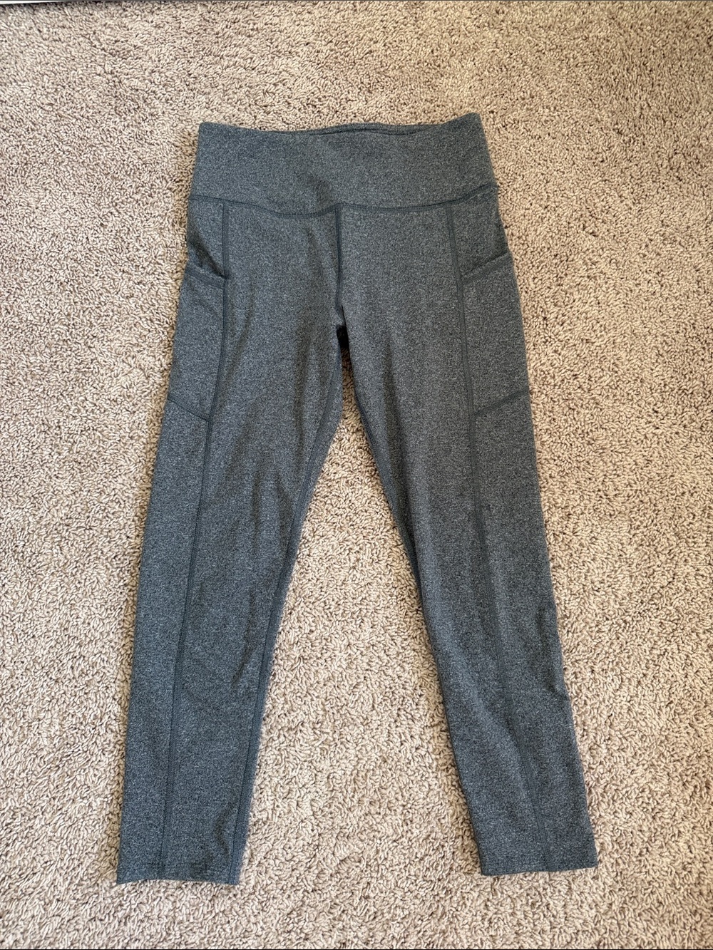 SO Dark Heather Gray High-Waist Pocket Leggings